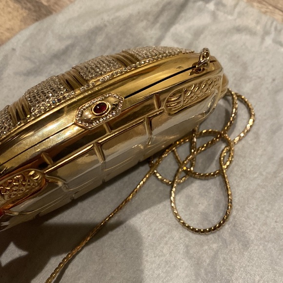 Judith Leiber turtle evening purse / clutch with comb. - Picture 3 of 9